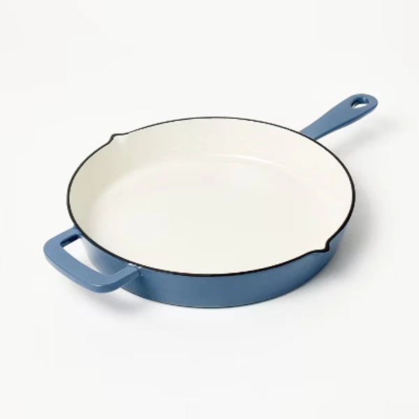 12" Enamel Skillet Blue - Figmint™