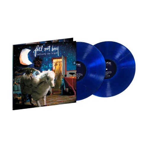 Fall Out Boy Infinity On High - 15th Anniv. Glitter Blue Vinyl Records LPs - NEW