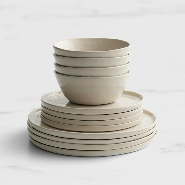 Salisbury & Co Maison Dinner Set 12pc Nougat | Kitchen Warehouse™