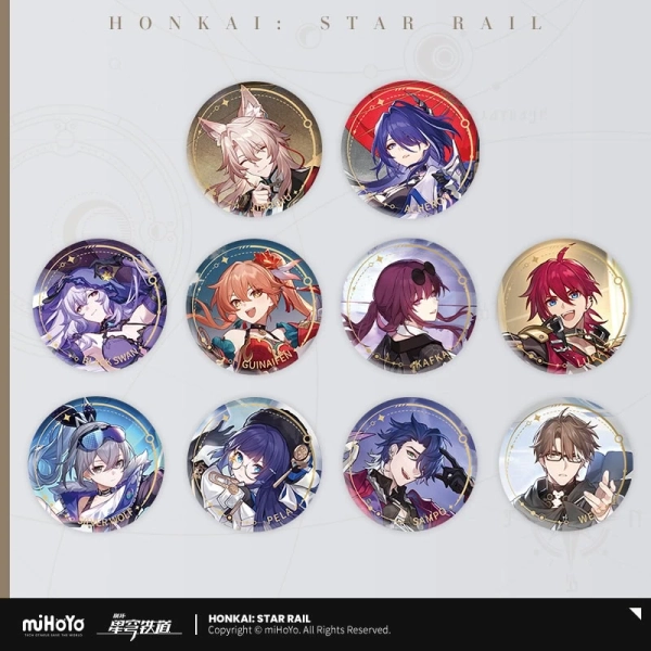 Nihility All Character Badges | Honkai: Star Rail Merch | Hoyoverse Merch