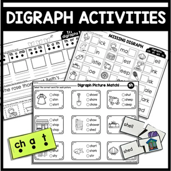 DIGRAPHS ACTIVITY PACK
