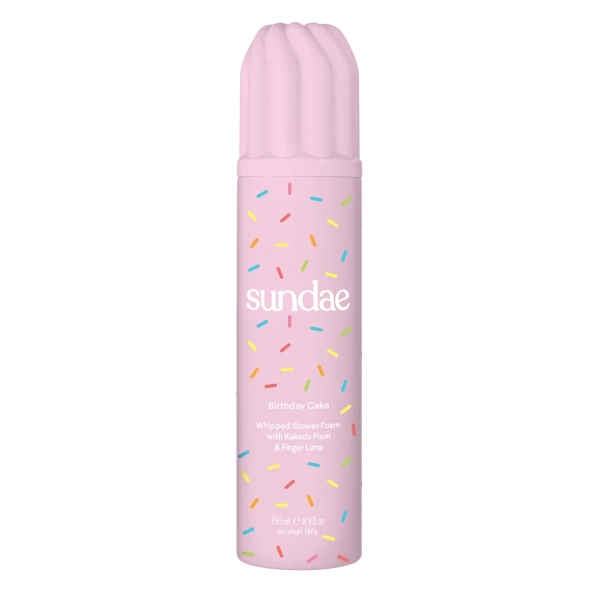 Sundae Whipped Body Wash Birthday Cake 8.9 oz.  Shower Foam for All Adult Skin Types -Unisex
