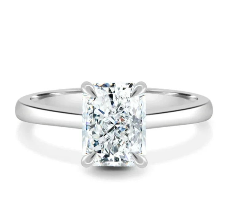 Dakota - Radiant Solitaire with Trellis Setting Engagement Ring - Shop Online Now | Cullen Jewellery