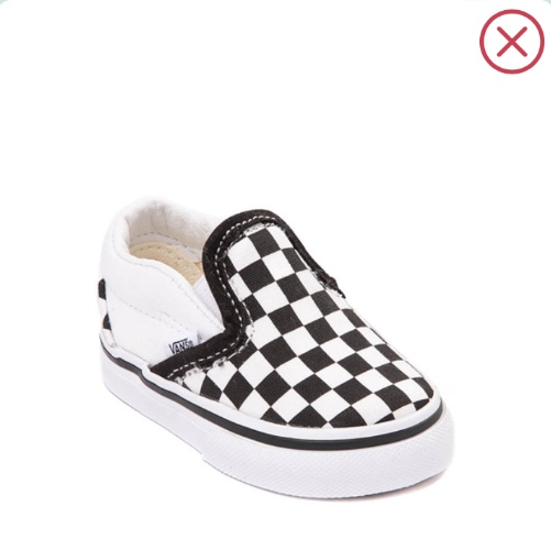 Vans Slip-On Checkerboard Skate Shoe - Baby / Toddler - Black / White