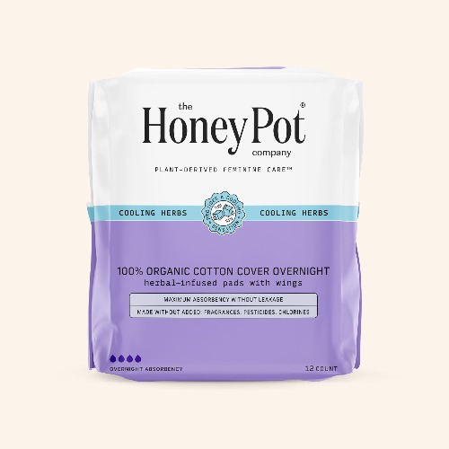 Organic Cotton Cover Overnight Pads with Wings | Default Title