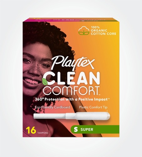 Playtex Clean Comfort™ Tampons, Super Absorbency