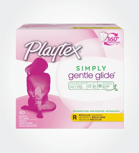 Playtex® Simply Gentle Glide™ Tampons, Regular Absorbency | 40ct