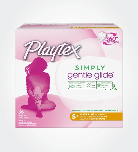 Playtex® Simply Gentle Glide™ Tampons, Super Plus Absorbency | 36ct
