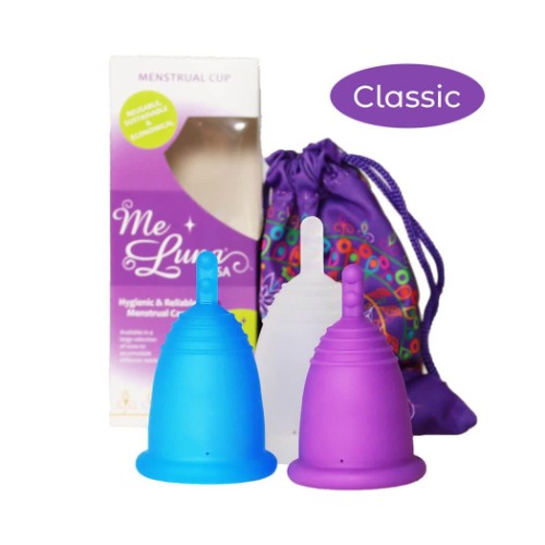 MeLuna Menstrual Cup (USA/FDA version), Stem Handle, Classic