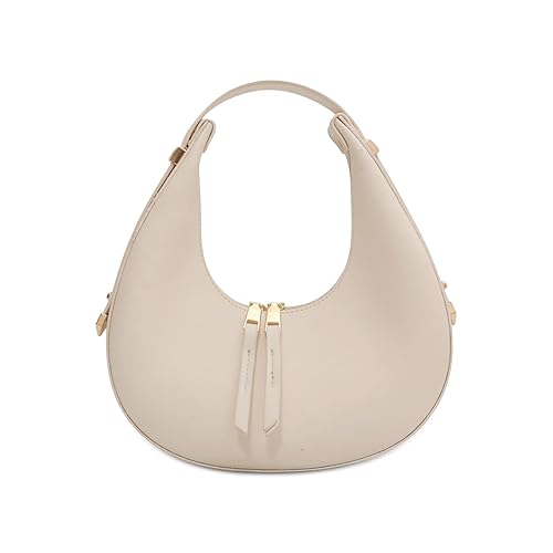 Ergocar 2022 New Women's Tote Handbags, Crescent Bags for Women Fashion Women Underarm Bag Top-Handle Bag, Beige - Beige - Medium