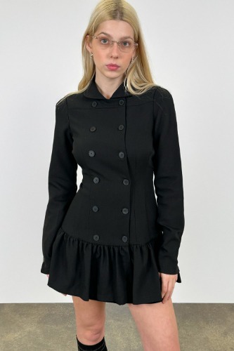 The Romy Dress, Onyx Size XS