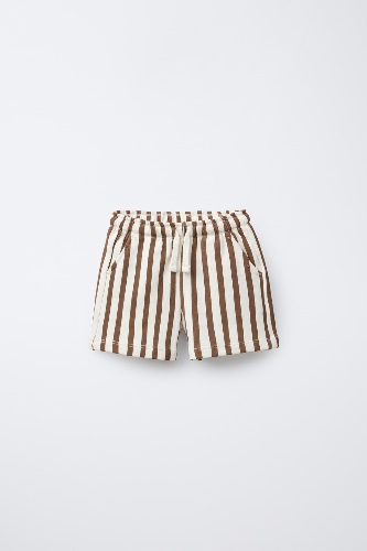 PLUSH STRIPED SHORTS