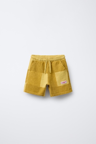PLAID PLUSH SHORTS