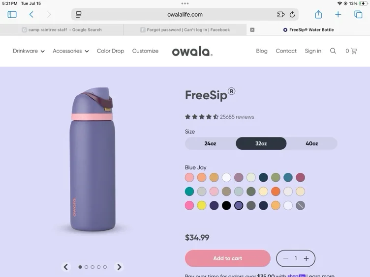 Water bottle 