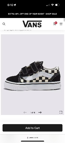 Toddler Old Skool V Checkerboard Shoe