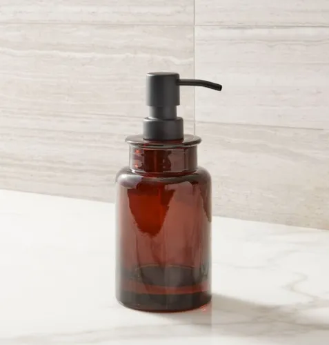 Apothecary Glass Bath Accessories