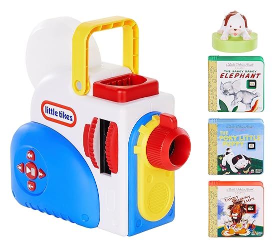 Little Tikes Story Dream Machine Starter Set, Storytime, Books, Little Golden Book, Audio Play, The Poky Little Puppy Character, Nightlight, Toy Gift for Toddlers and Kids Girls Boys Ages 3+ - Multicolor