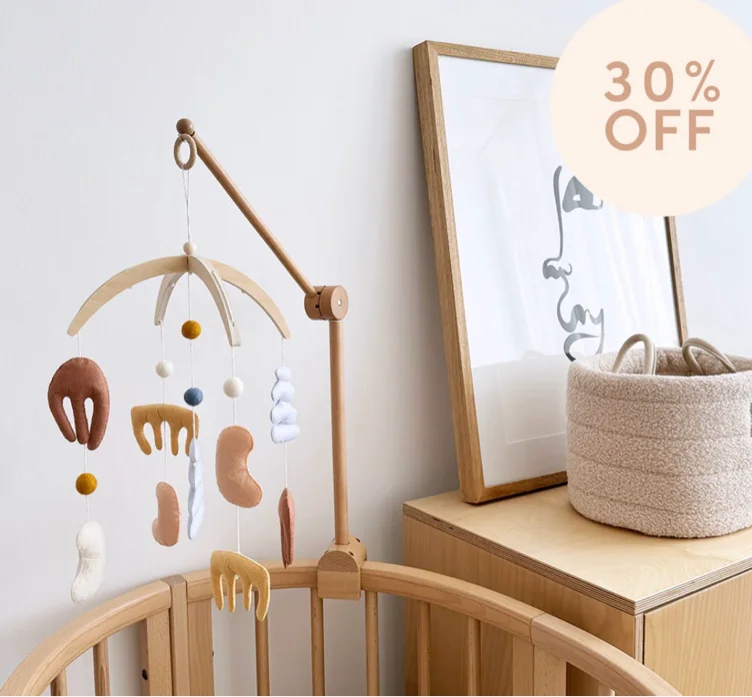 Wooden Baby Mobile 