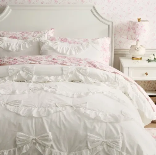 LoveShackFancy Ruffle Bow Quilt