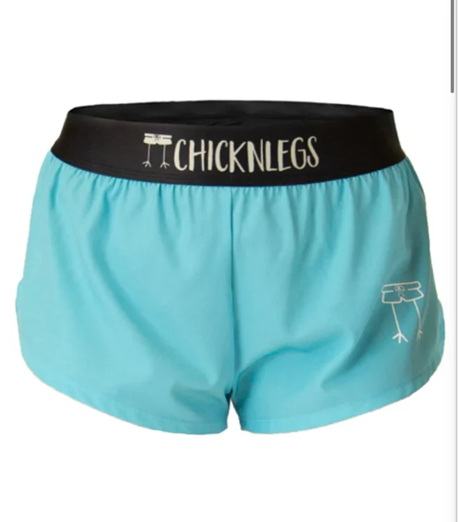 Women's Sky Blue 1.5" Split Shorts