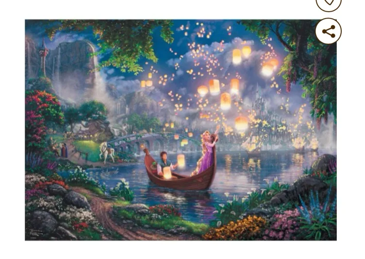 Puzzle 1000 pièces : Raiponce par Thomas Kinkade - Schmidt - Rue des Puzzles