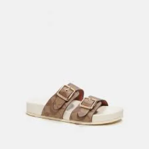 COACH® Outlet | Allanah Sandal In Signature Canvas
