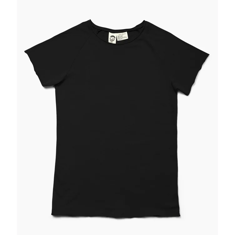 Black Raw Neck | S
