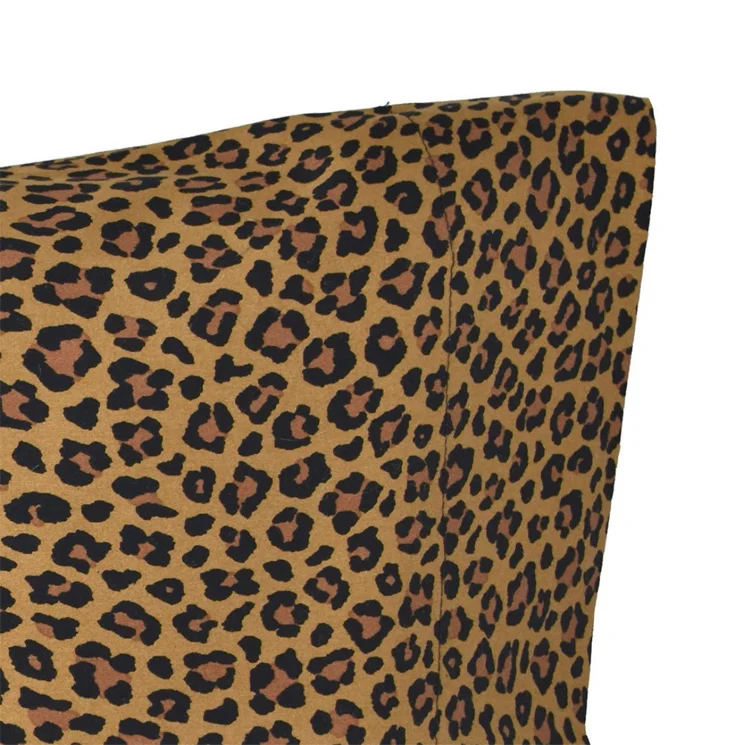 Wild Side Leopard Pillow Cases and Shams - Gold