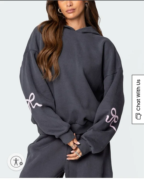 Edikted Bonney Bow Detail Hoodie | PacSun