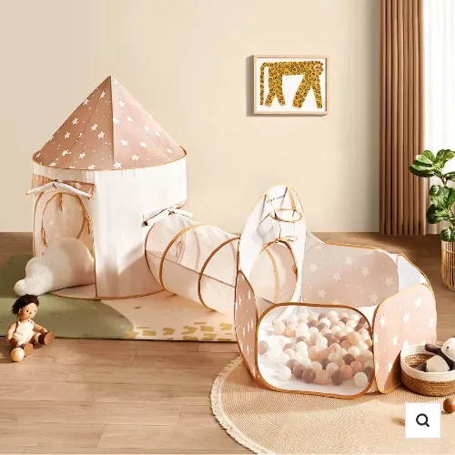 Tiny Land® Compact Adventure 3-in-1 Play Tunnel With no Balls | Default Title
