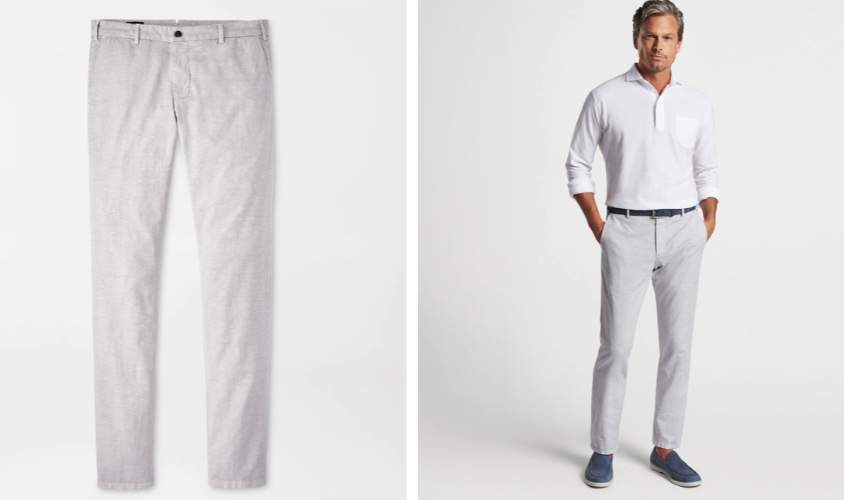 Peter Milar Somerset Flat-Front Pant
