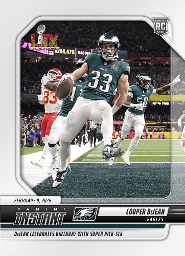 2024-25 Panini Instant NFL #287 Cooper DeJean Philadelphia Eagles RC PRESALE