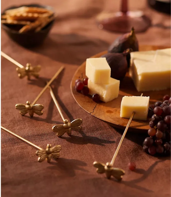 Bee Brass Picks, Set of 8