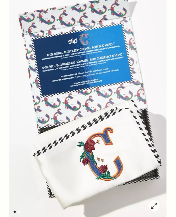 Slip Silk Initial Collection Queen Pillowcase