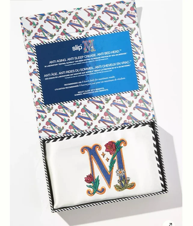 Slip Silk Initial Collection Queen Pillowcase