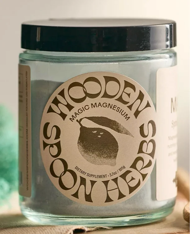 Wooden Spoon Magnesium Spirulina Blue Lemonade Powder