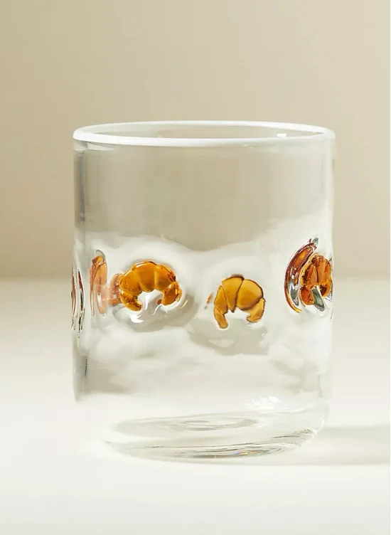 Icon Juice Glass-Croissant