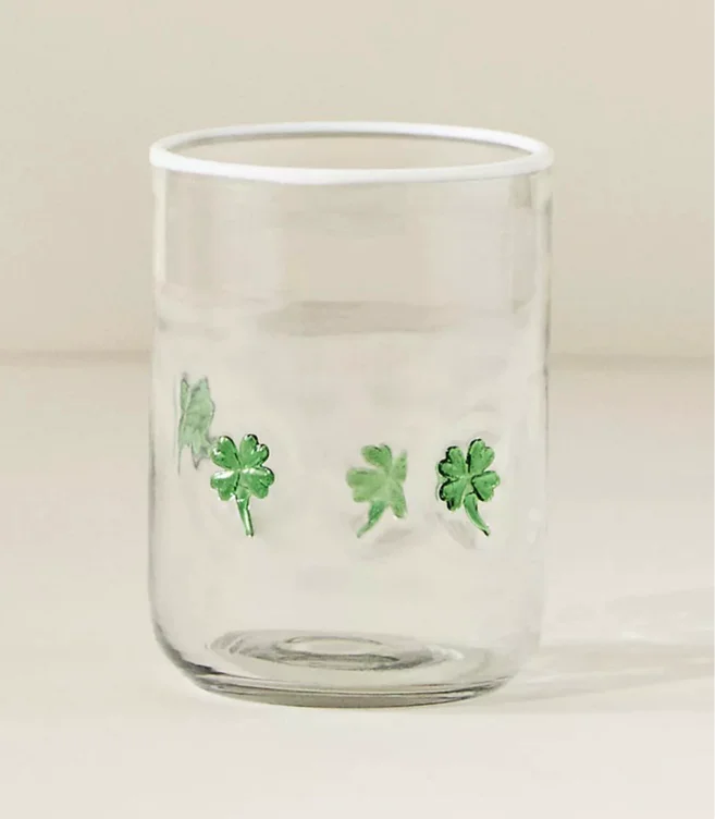 Icon Juice Glass-Shamrocks