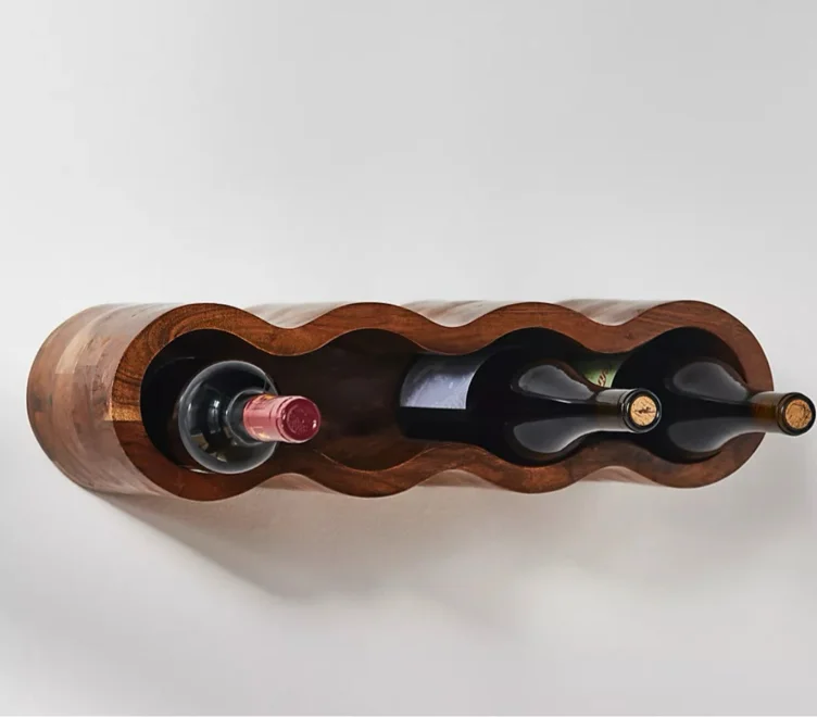 Wavy Wall Wine Rack