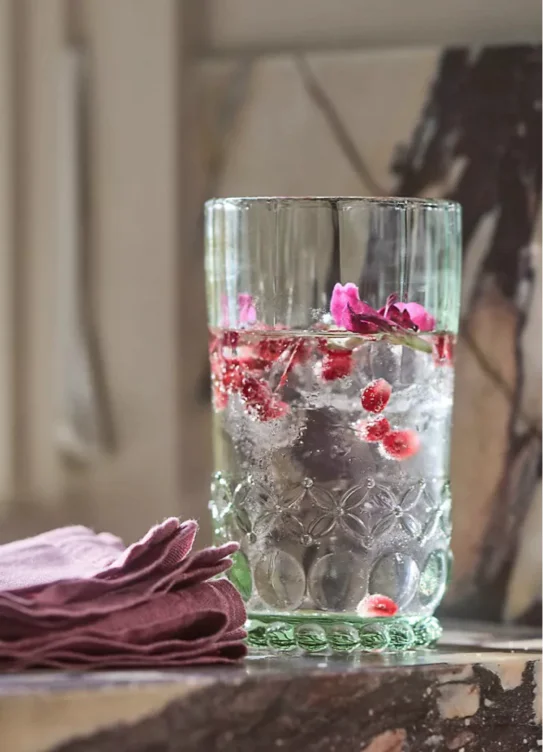 Savannah Sage Tumbler Glasses, Set of 4