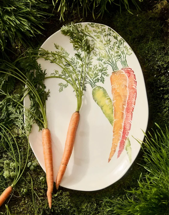 Heirloom Carrot Ceramic Serving Platter