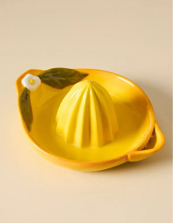 Foster Lemon Stoneware Citrus Juicer