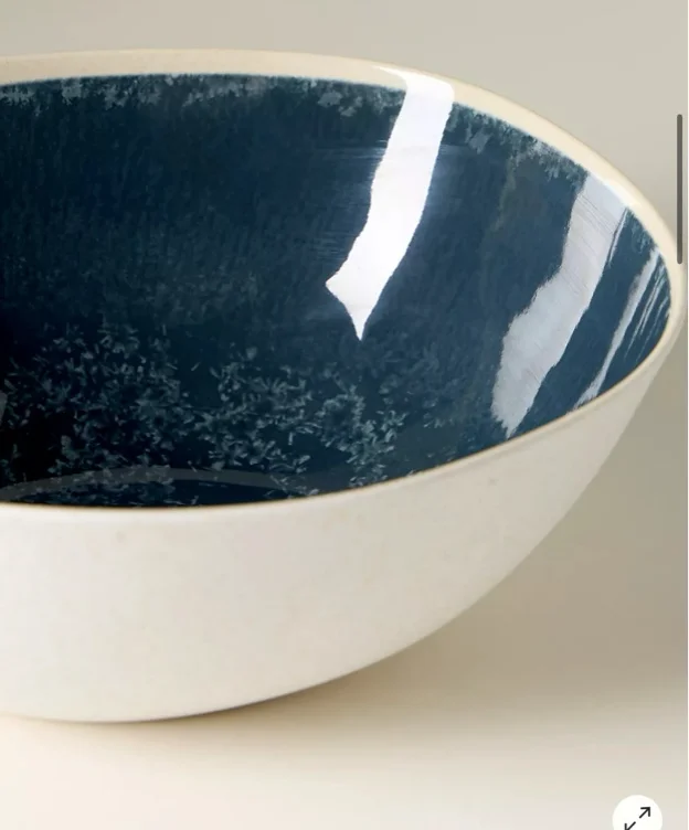 Dakota Dark Teal Melamine Serving Bowl