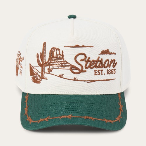 Landscape Trucker Hat | Off White / Green / O/S