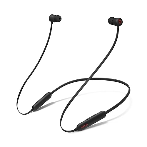 Beats Flex Wireless Earbuds - Apple W1 Headphone Chip, Magnetic Earphones, Class 1 Bluetooth, 12 Hours of Listening Time, Built-in Microphone - Black - Black - Flex