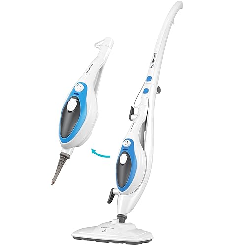 PurSteam 10-in-1 Steam Mop, Floor Steamer with Detachable Handheld Steam Cleaner for Tile, Hardwood Floors - Therma Pro Steam Mop 10 in 1