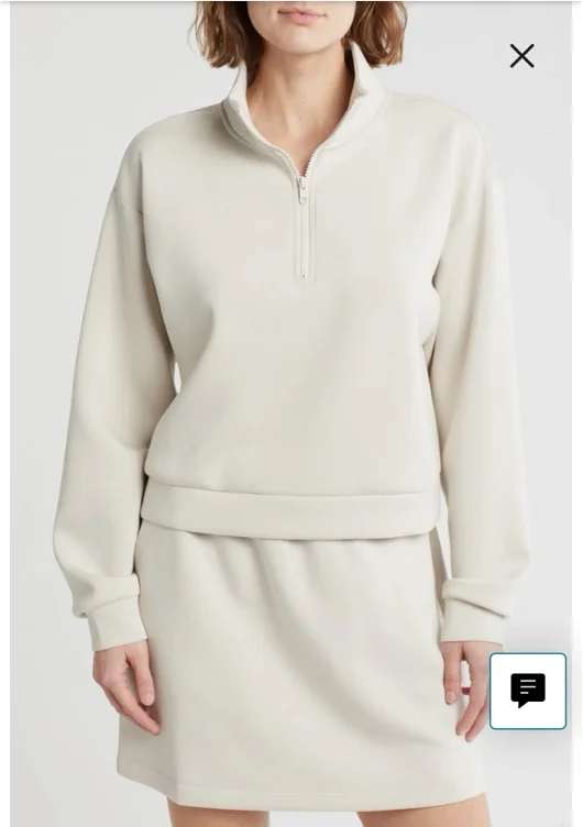 Whisper Knit Quarter Zip Pullover