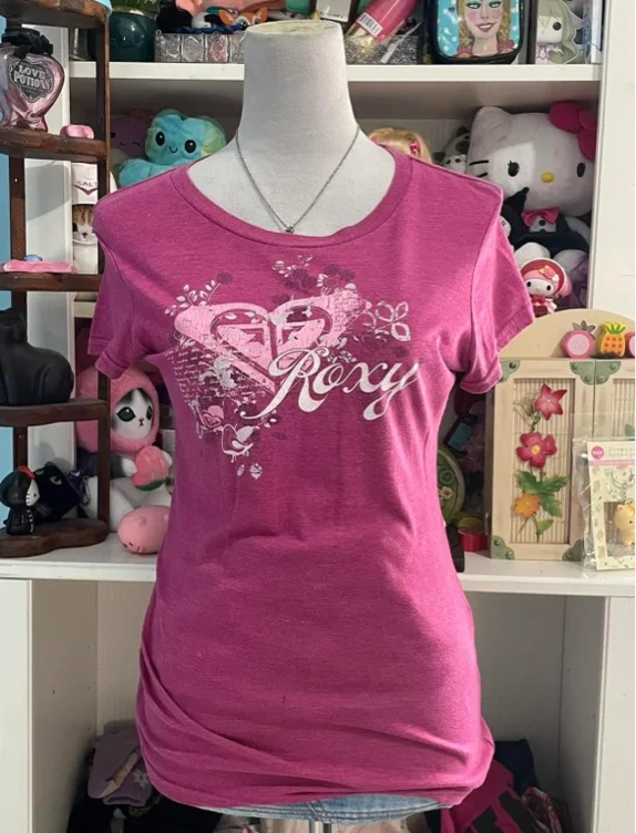 Roxy pink tee !!