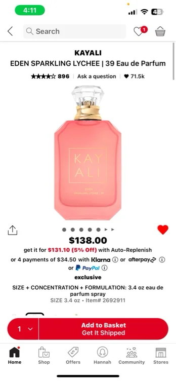 EDEN SPARKLING LYCHEE | 39 Eau de Parfum - KAYALI | Sephora