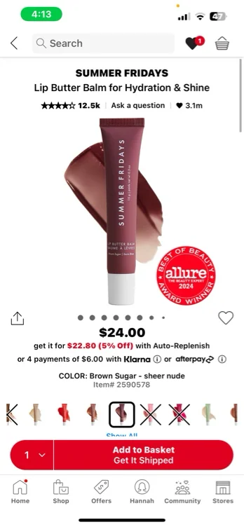Lip Butter Balm - Summer Fridays | Sephora